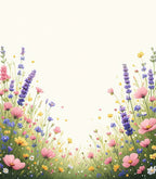 Field Of Wildflowers Pattern Runner Rug