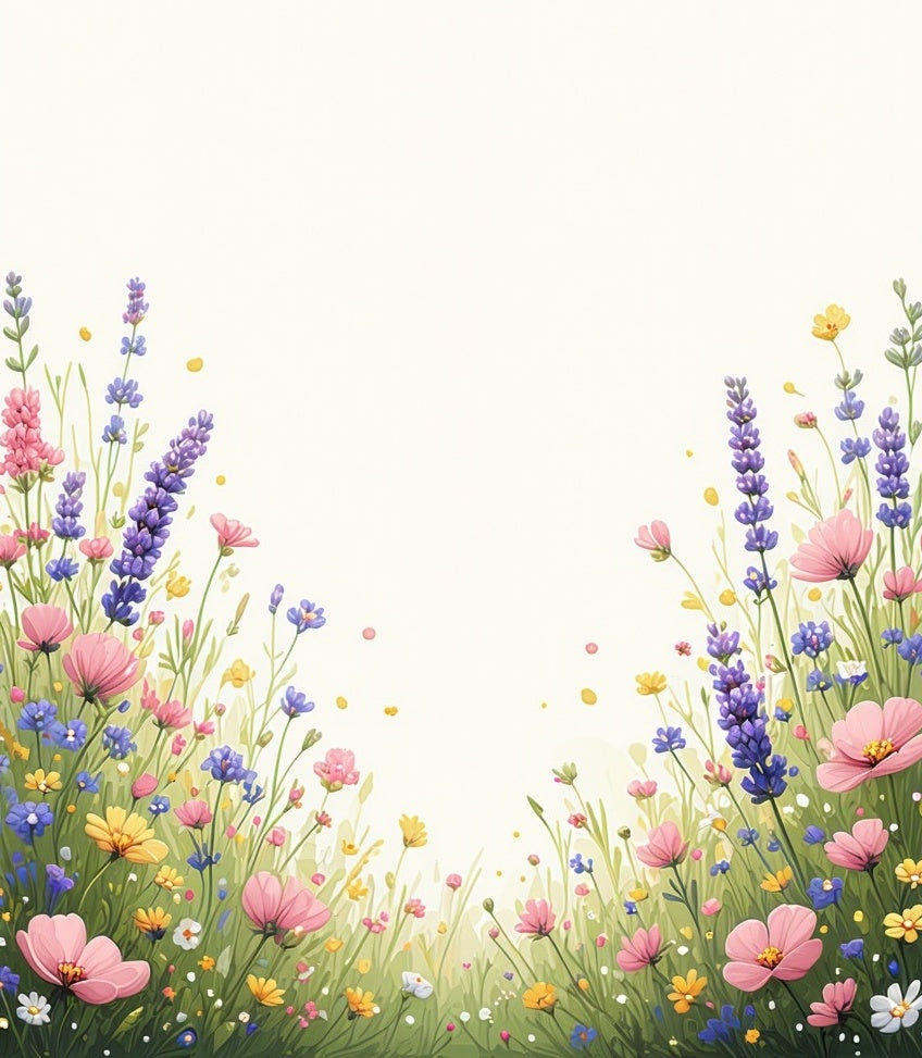 Field Of Wildflowers Pattern Runner Rug