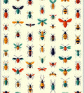 Whimsical Insect Patterned Pastel Rug