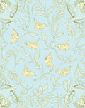 Floral Garden Whimsical Butterfly Pattern Rug