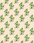 Playful Green Dot Leaf Pattern Rug