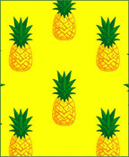 Yellow Pineapple Pattern Design Rug