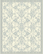 Ornate Floral Damask Pattern Rug