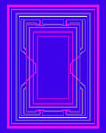 Modern Rectangular Line Art Rug