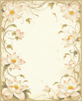 Elegant Floral Lotus Vine Pattern Rug