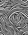 Bold Black Zebra Stripes Pattern Rug