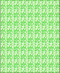 Verdant Leaf Patterned Geometric Rug