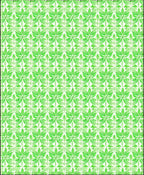 Verdant Leaf Patterned Geometric Rug