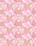 Pink Floral Abstract Pattern Rug