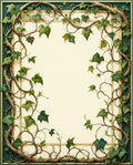 Trailing Vine Scroll Pattern Rug