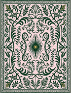 Emerald Green Fern Tropical Manor Rug
