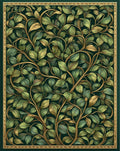 Art Nouveau Botanical Vines Pattern Rug