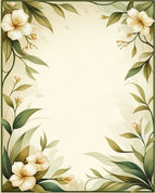 Botanical Floral Vintage Frame Rug