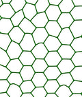 Emerald Green Hexagon Network Rug
