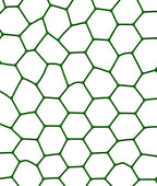 Emerald Green Hexagon Network Rug