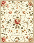 Vintage Floral Vine Pattern Rug
