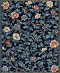 Antique Floral Vine Pattern Rug