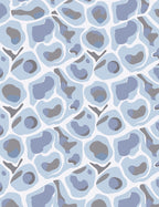 Abstract Organic Blue Tone Rug