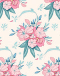 Soft Floral Garden Pattern Rug