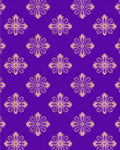 Ornate Floral Purple Background Rug