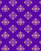 Ornate Floral Purple Background Rug