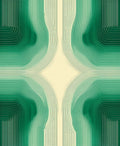 Emerald Green Graduated Stripes Rug