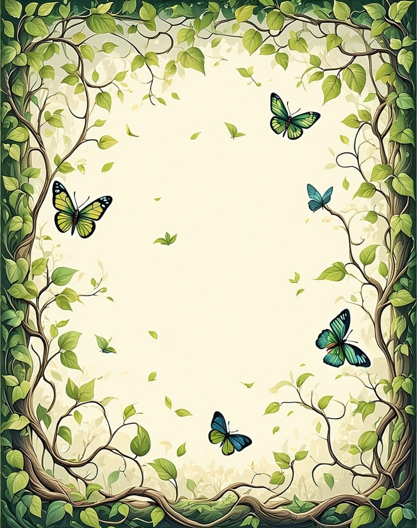 Nature Inspired Butterfly Design Rug
