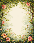 Enchanted Forest Floral Arch Rug