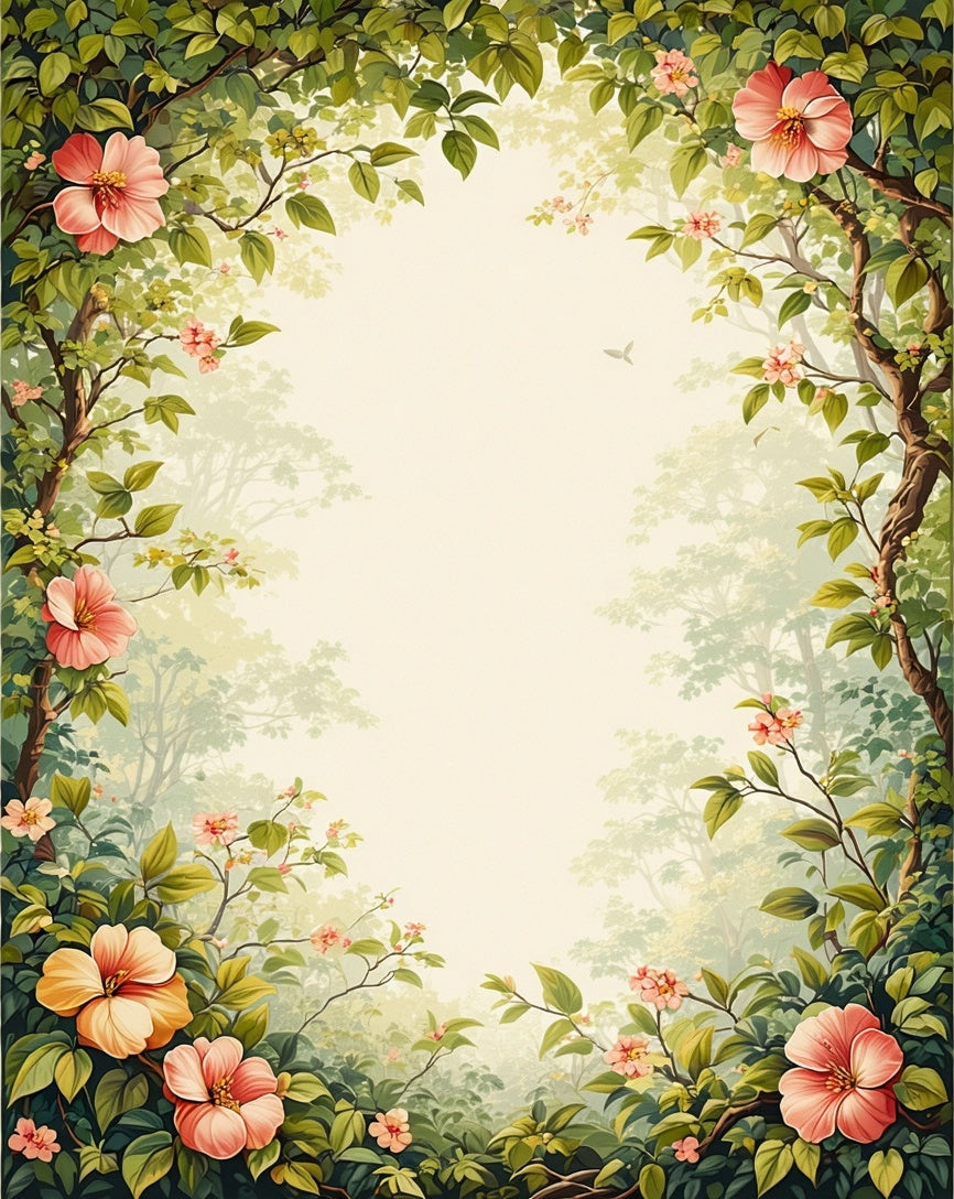 Enchanted Forest Floral Arch Rug