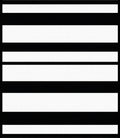 Bold Black and White Stripe Design Rug