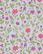 Whimsical Garden Floral Pattern Rug