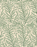 Botanical Patterned Green Vine Rug