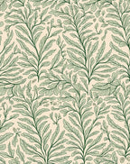 Botanical Patterned Green Vine Rug