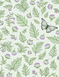 Nature's Garden Butterfly Botanical Pattern Rug