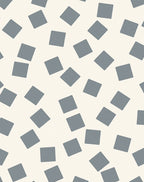Scattered Square Pattern Grey Rug