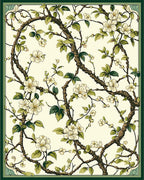 Elegant Floral Branch Pattern Rug