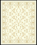 Ornate Damask Scroll Pattern Rug