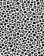 Black Circles Pattern Abstract Design Rug