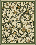 Art Nouveau Floral Vine Pattern Rug