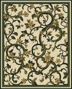 Art Nouveau Floral Vine Pattern Rug