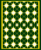 Radiant Starburst Geometric Pattern Rug