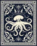 Ornate Octopus Nautical Design Rug