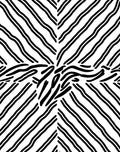 Black White Abstract Stripe Design Rug
