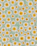 Retro Daisy Floral Pattern Rug