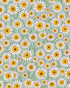 Retro Daisy Floral Pattern Rug