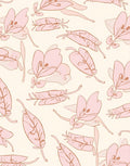 Soft Pink Floral Pattern Design Rug