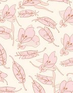 Soft Pink Floral Pattern Design Rug