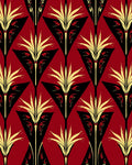 Art Deco Floral Geometric Design Rug