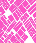Geometric Pink Lines Patterned Rug