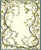 Botanical Flourish Vine and Blossom Rug